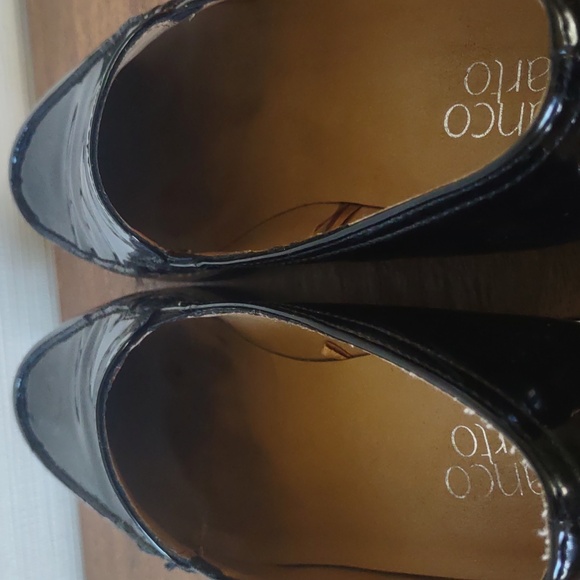 Franco Sarto Black Patent Slip-On Lug Sole Loafers - Size 8.5M - Picture 9 of 9